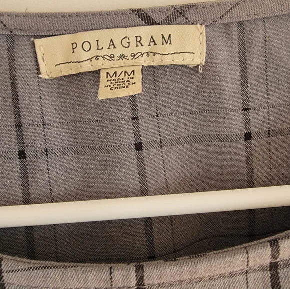 Polagram Gray Plaid Midi Dress - Picture 3 of 3